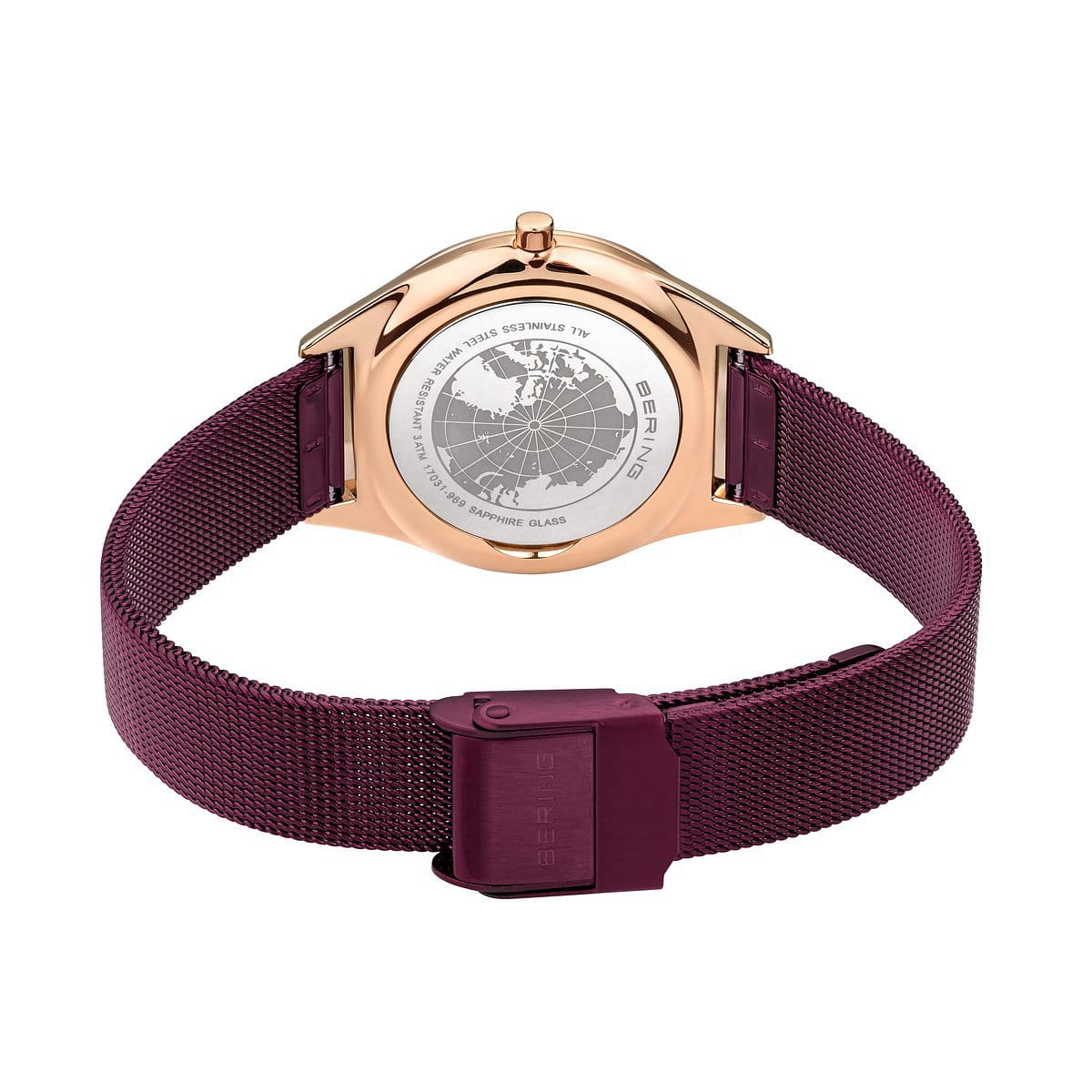 Bering Ladies Ultra Slim Purple Watch-PEROZ Accessories