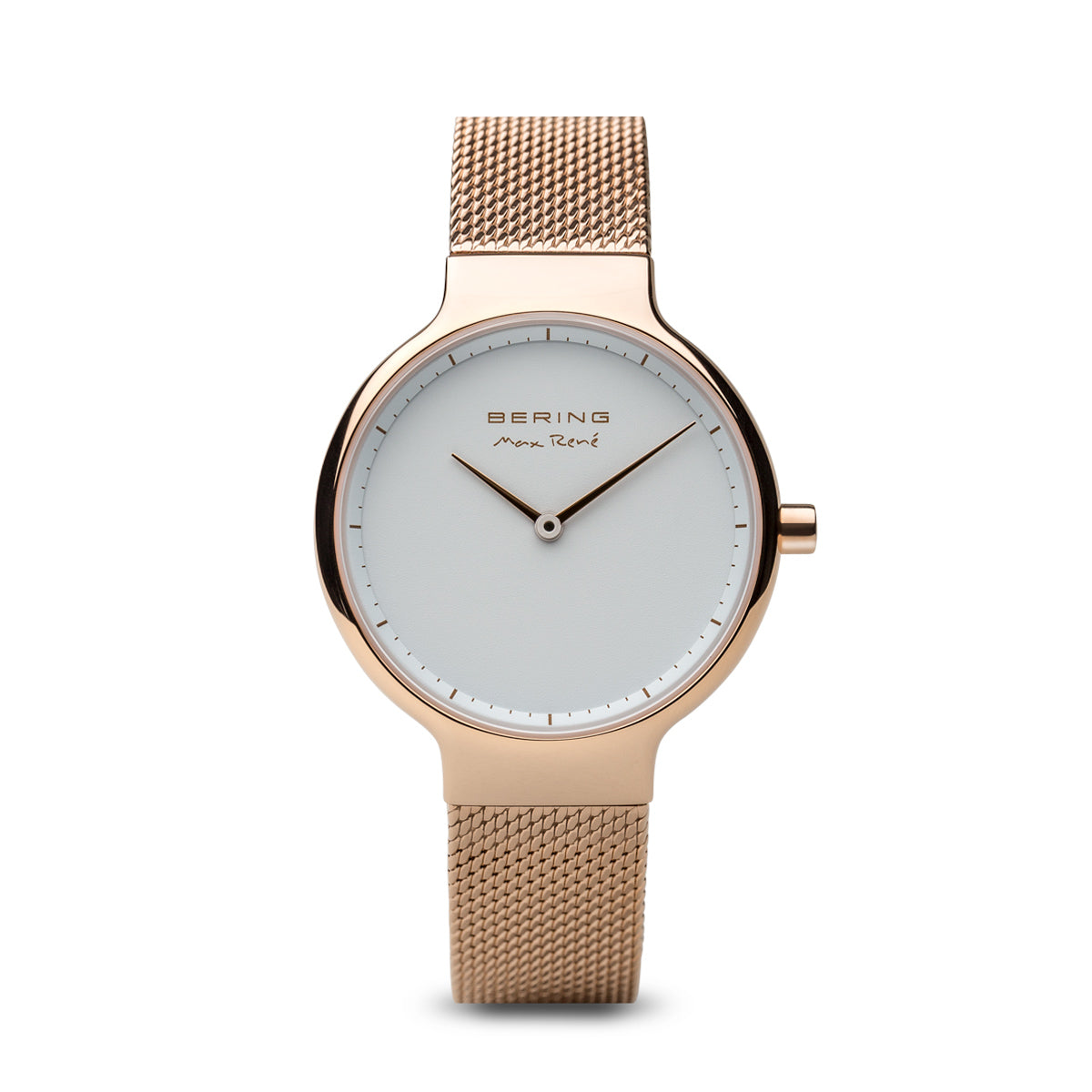 Bering Max René Polished Rose Gold Watch-PEROZ Accessories