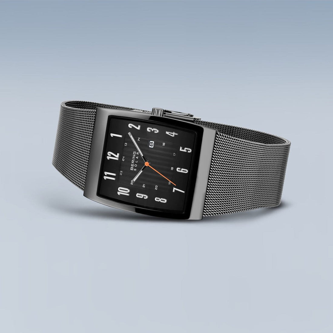 Bering Slim Solar Rectangular Grey Watch-PEROZ Accessories