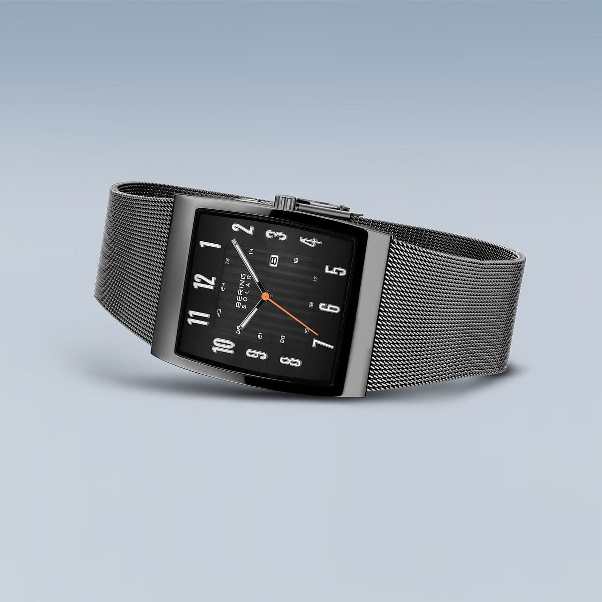 Bering Slim Solar Rectangular Grey Watch-PEROZ Accessories