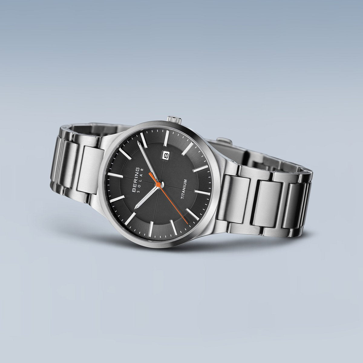 Bering Solar 39mm Grey Titanium Links Strap Watch-PEROZ Accessories