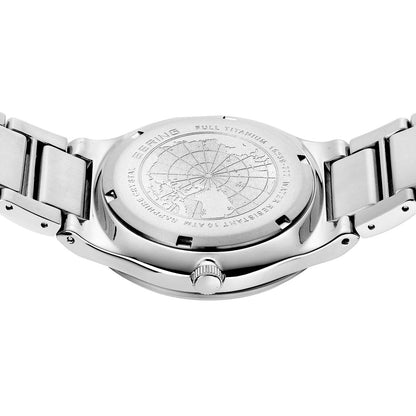 Bering Solar 39mm Silver Titanium Links Strap Watch-PEROZ Accessories