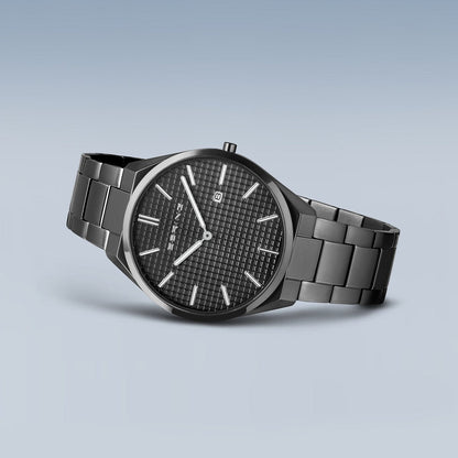 Bering Ultra Slim 40mm Grey Stainless Steel Strap Watch-PEROZ Accessories