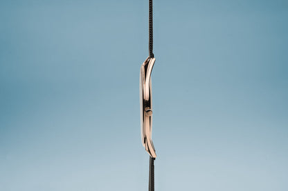 Bering Ultra Slim Polished Rose Gold Black Mesh Watch-PEROZ Accessories