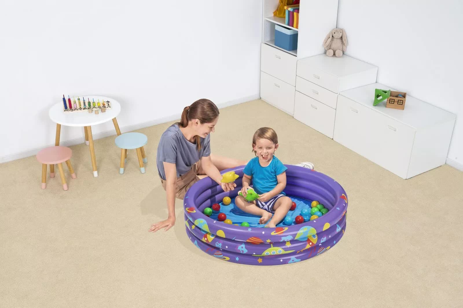 Bestway 1.02m x H25cm Intergalactic Surprise Ball Pit-Home &amp; Garden > Pool &amp; Accessories > Pool Toys &amp; Inflatables-PEROZ Accessories