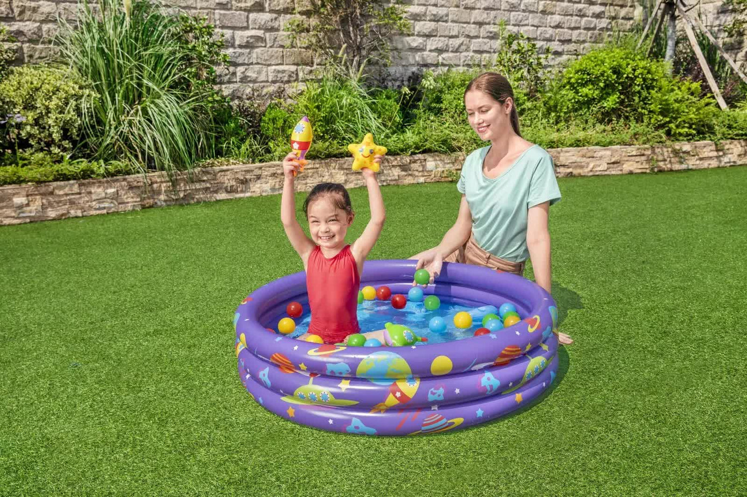 Bestway 1.02m x H25cm Intergalactic Surprise Ball Pit-Home &amp; Garden > Pool &amp; Accessories > Pool Toys &amp; Inflatables-PEROZ Accessories