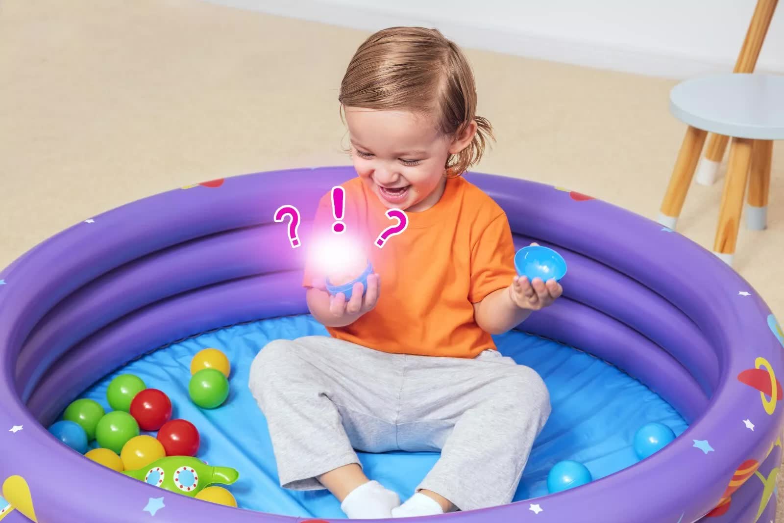 Bestway 1.02m x H25cm Intergalactic Surprise Ball Pit-Home &amp; Garden > Pool &amp; Accessories > Pool Toys &amp; Inflatables-PEROZ Accessories