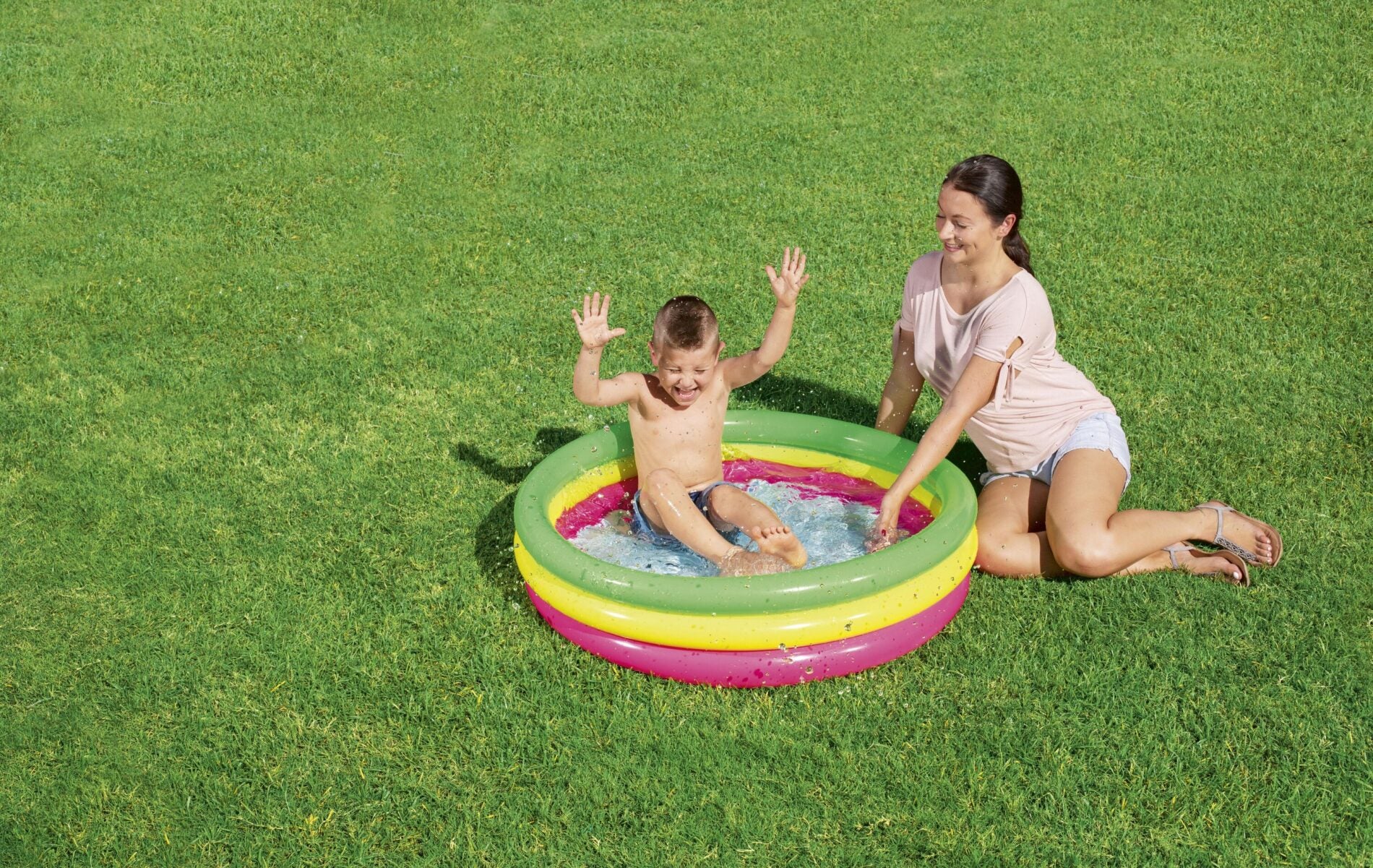 Bestway 1.02m x H25cm Swim Squad Kiddie Pool-Home &amp; Garden > Pool &amp; Accessories > Pool Toys &amp; Inflatables-PEROZ Accessories
