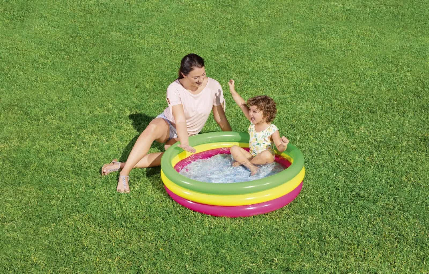 Bestway 1.02m x H25cm Swim Squad Kiddie Pool-Home &amp; Garden > Pool &amp; Accessories > Pool Toys &amp; Inflatables-PEROZ Accessories