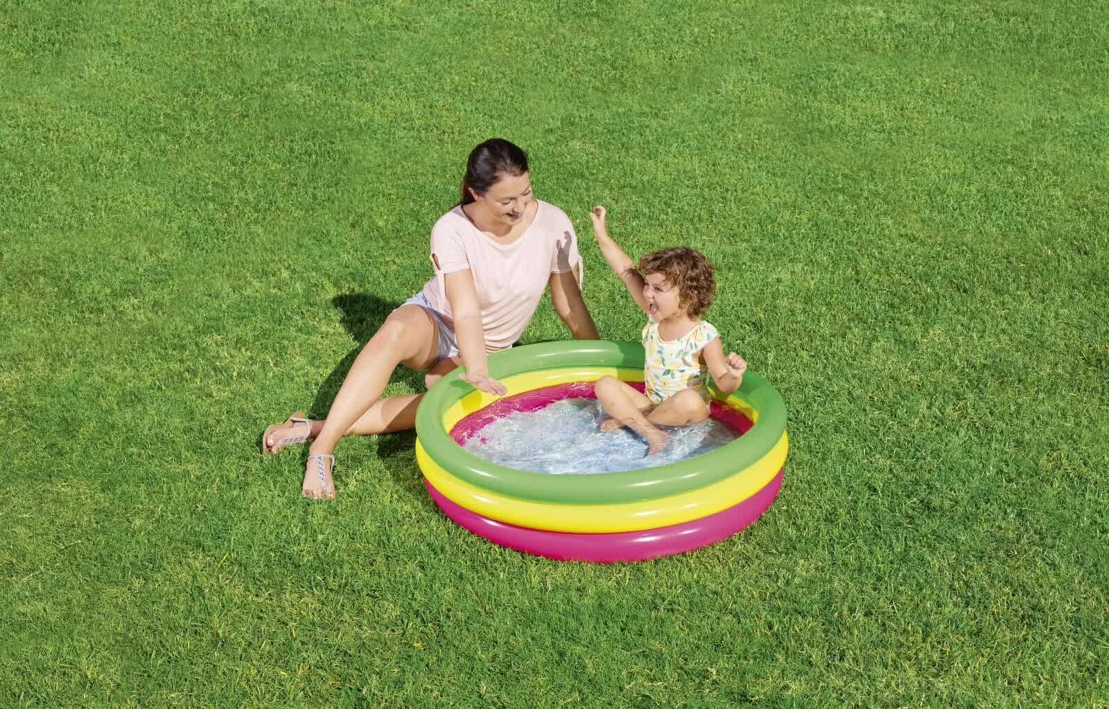 Bestway 1.02m x H25cm Swim Squad Kiddie Pool-Home &amp; Garden > Pool &amp; Accessories > Pool Toys &amp; Inflatables-PEROZ Accessories