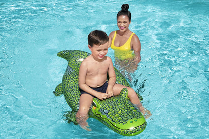 Bestway 1.52m x 71cm Buddy Crocodile Ride-On-Home &amp; Garden > Pool &amp; Accessories > Pool Toys &amp; Inflatables-PEROZ Accessories