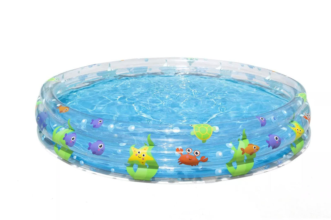 Bestway 1.83m x H33cm Deep Dive 3-Ring Inflatable Play Pool-Home &amp; Garden &gt; Pool &amp; Accessories &gt; Pool Toys &amp; Inflatables-PEROZ Accessories