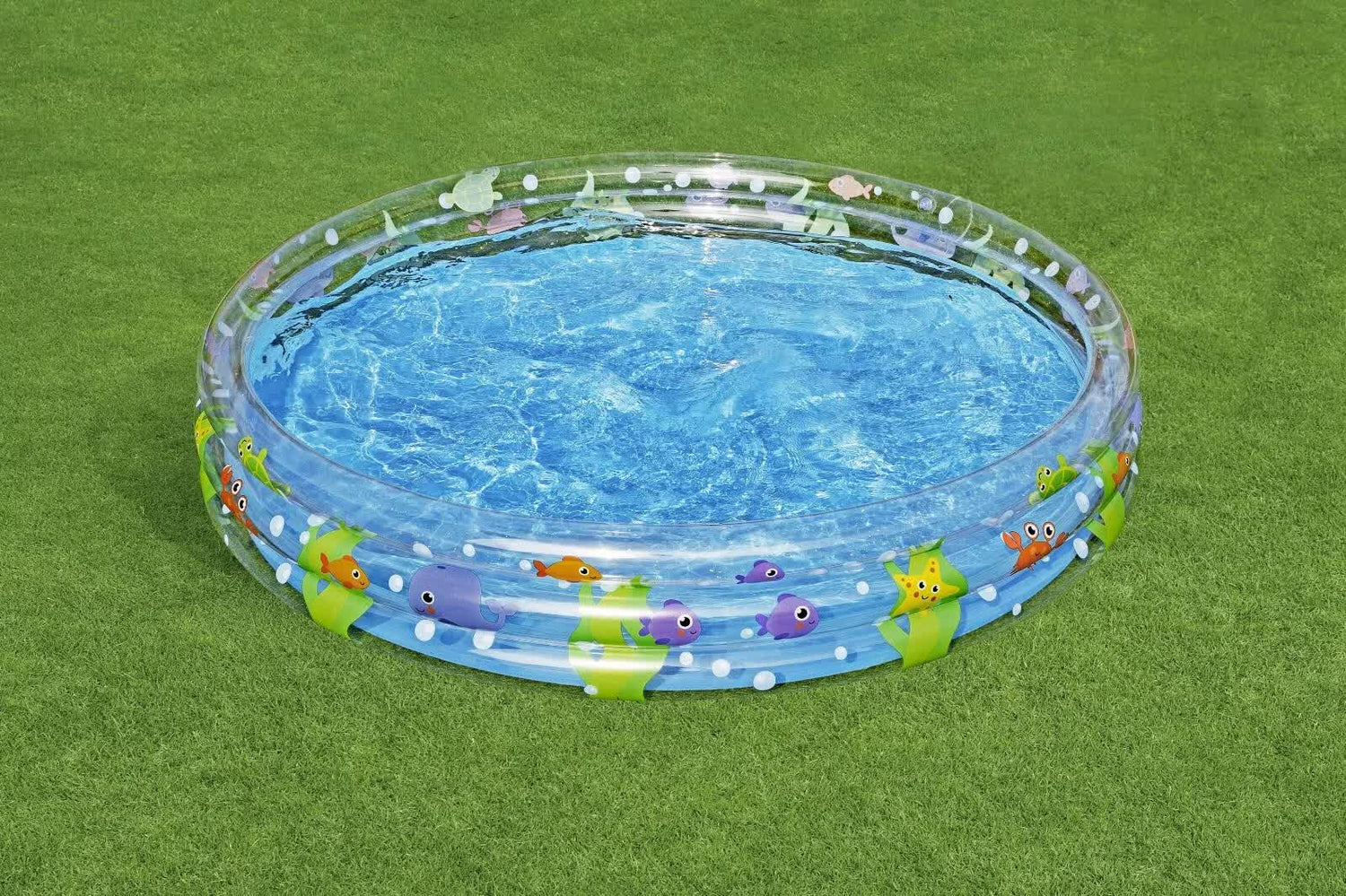 Bestway 1.83m x H33cm Deep Dive 3-Ring Inflatable Play Pool-Home &amp; Garden > Pool &amp; Accessories > Pool Toys &amp; Inflatables-PEROZ Accessories