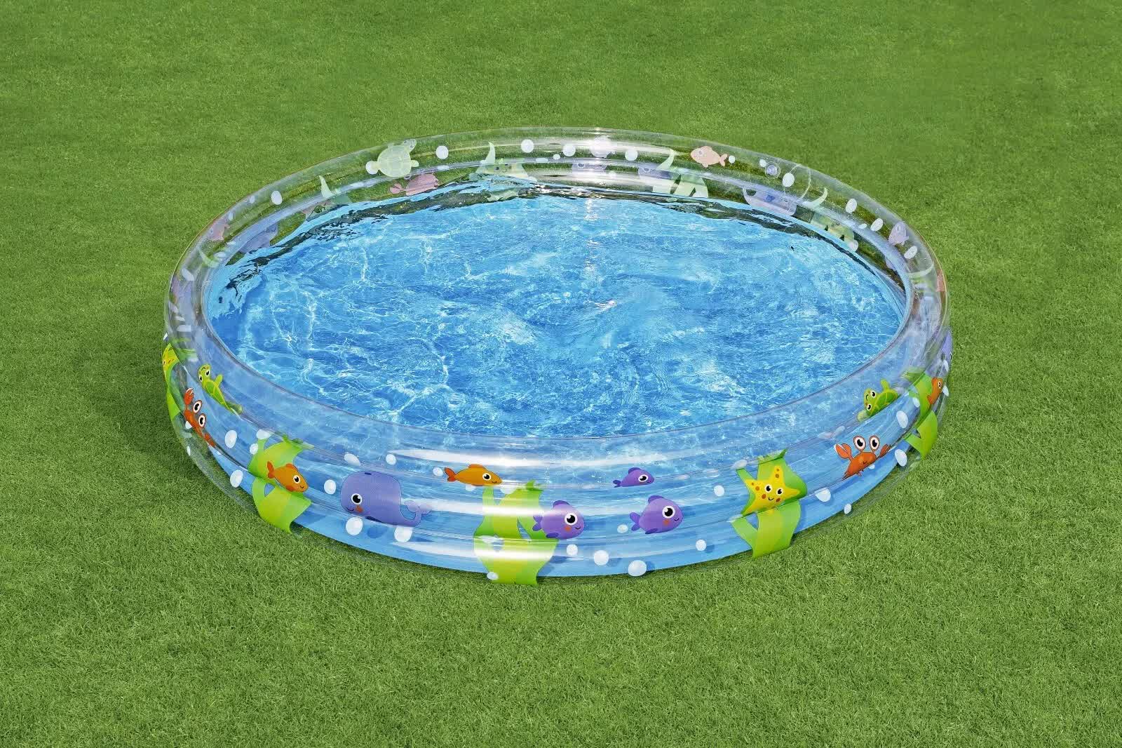 Bestway 1.83m x H33cm Deep Dive 3-Ring Inflatable Play Pool-Home &amp; Garden > Pool &amp; Accessories > Pool Toys &amp; Inflatables-PEROZ Accessories