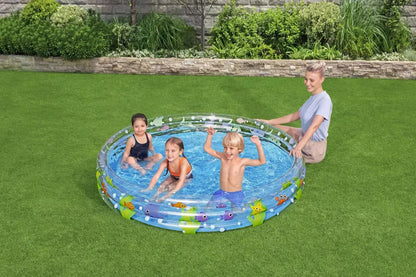Bestway 1.83m x H33cm Deep Dive 3-Ring Inflatable Play Pool-Home &amp; Garden > Pool &amp; Accessories > Pool Toys &amp; Inflatables-PEROZ Accessories