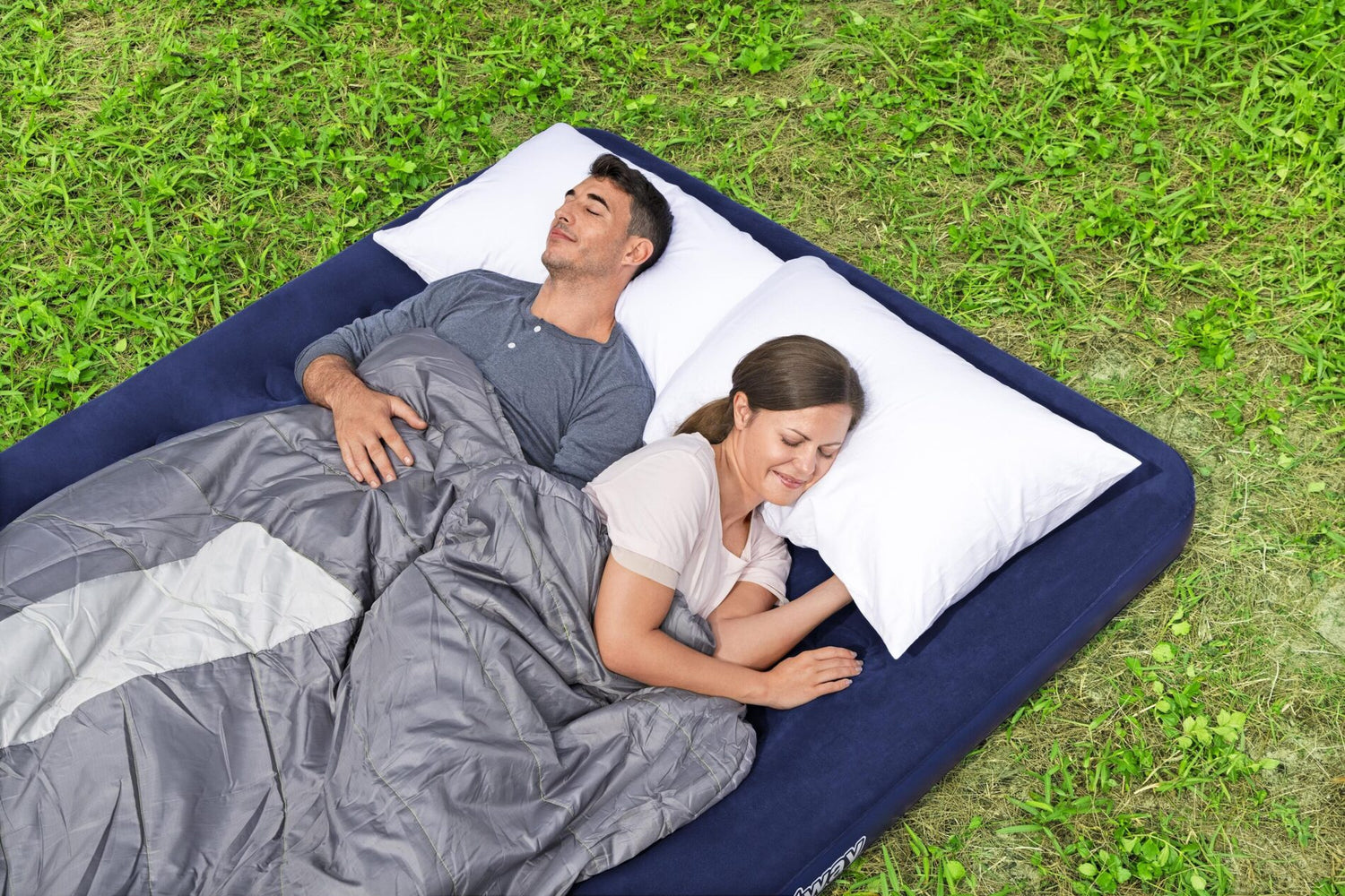 Bestway 2.03m x 1.52m x 22cm Air Mattress Queen Inflatable Air Bed Indoor/Outdoor Heavy Duty Durable Camping-Outdoor Recreation &gt; Camping &gt; Inflatable Mattresses-PEROZ Accessories