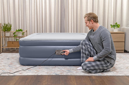 Bestway 2.03m x 1.52m x 51cm Tritech Air Inflatable Mattress Queen Built-in AC Pump-Outdoor Recreation > Camping > Inflatable Mattresses-PEROZ Accessories