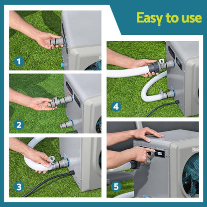 Bestway 4.4kW Pool Heater Water Temperature Heating Fit Pools up to 30,000L-Home &amp; Garden > Fountains > Fountain &amp; Ponds Accessories-PEROZ Accessories