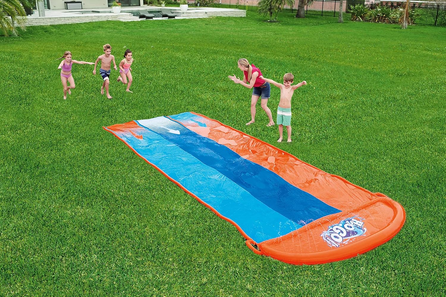 Bestway 4.88m Water Triple Slide-Home &amp; Garden > Pool &amp; Accessories > Pool Toys &amp; Inflatables-PEROZ Accessories