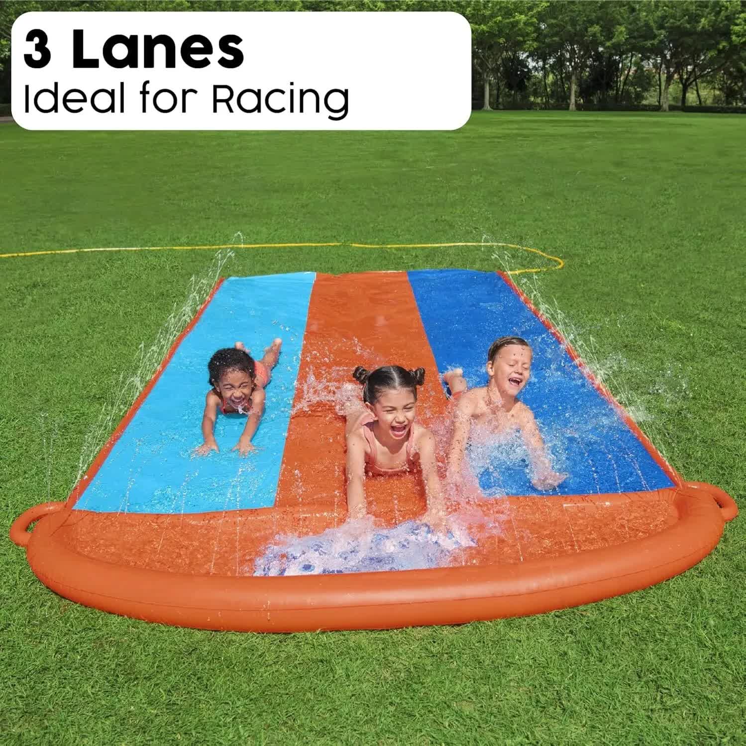 Bestway 4.88m Water Triple Slide-Home &amp; Garden > Pool &amp; Accessories > Pool Toys &amp; Inflatables-PEROZ Accessories