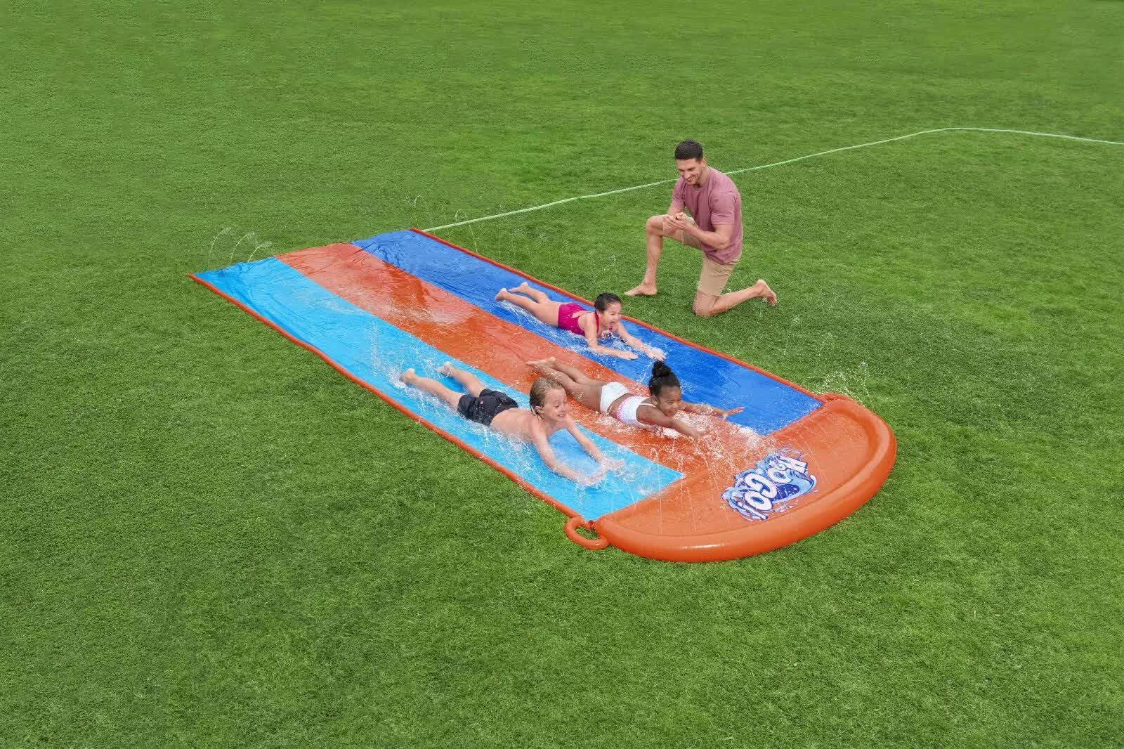 Bestway 4.88m Water Triple Slide-Home &amp; Garden > Pool &amp; Accessories > Pool Toys &amp; Inflatables-PEROZ Accessories