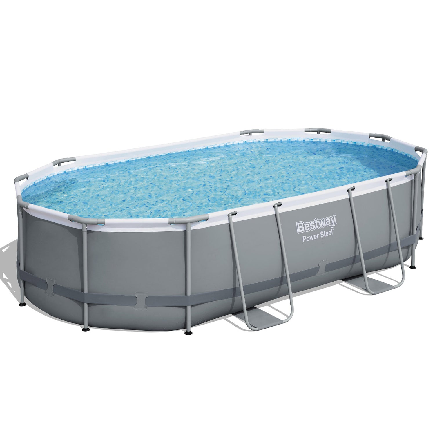 Bestway 488x305x107cm Swimming Pool Steel Frame Set w/ Pump Filter Ladder Cover-Home &amp; Garden > Pool &amp; Accessories > Swimming Pools-PEROZ Accessories