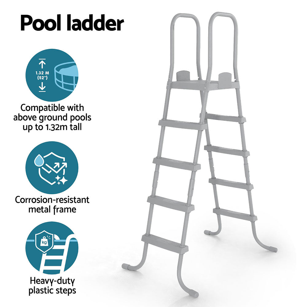 Bestway Above Ground Pool Ladder with Removable Steps-Home &amp; Garden > Pool &amp; Accessories > Swimming Pools-PEROZ Accessories
