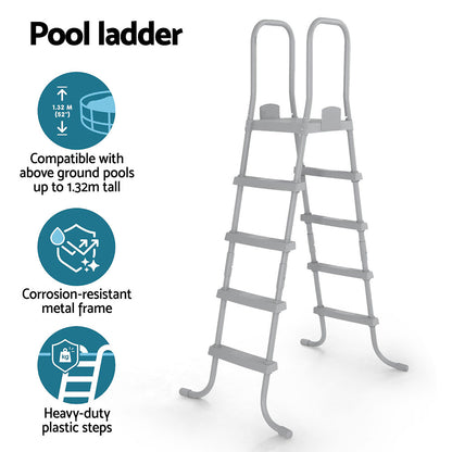 Bestway Above Ground Pool Ladder with Removable Steps-Home &amp; Garden > Pool &amp; Accessories > Swimming Pools-PEROZ Accessories