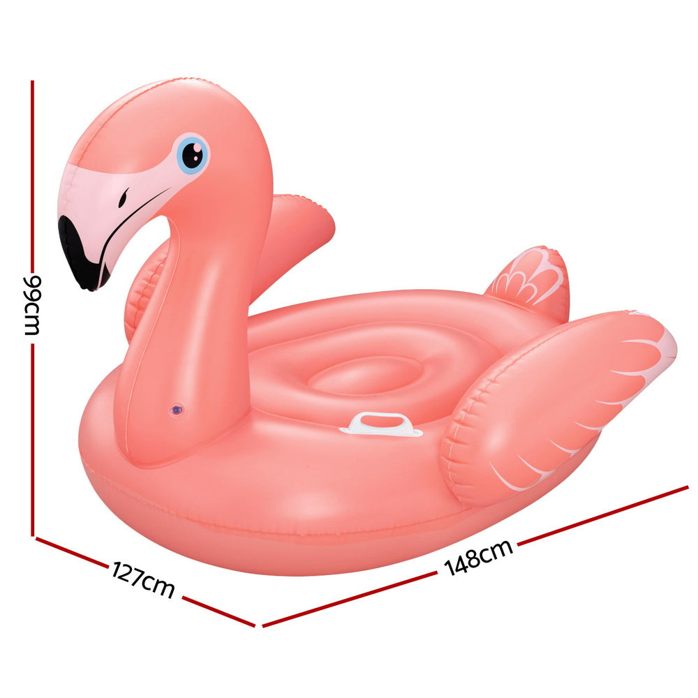 Bestway Flamingo Float Rider Inflatable Ride On Floating Pool Lounger 148x127CM-Home &amp; Garden &gt; Pool &amp; Accessories &gt; Pool Toys &amp; Inflatables-PEROZ Accessories