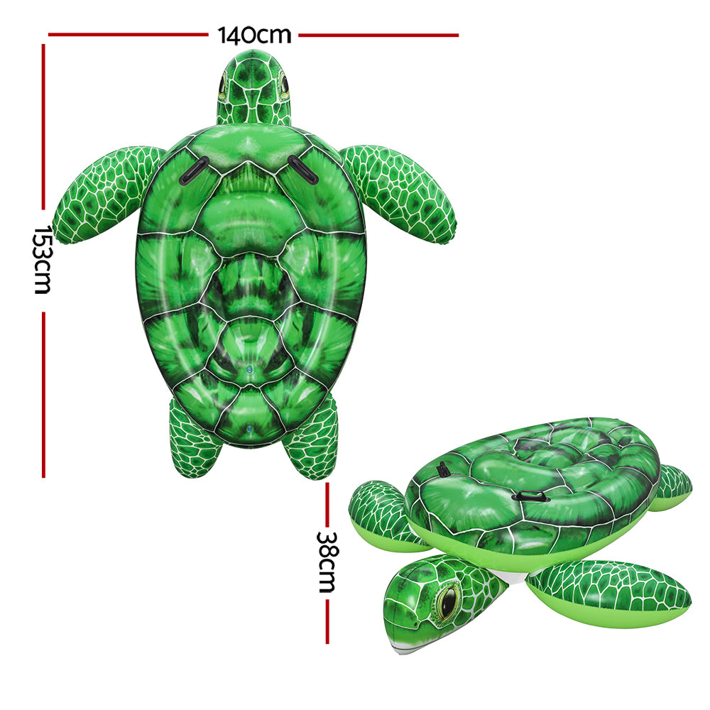 Bestway Float Turtle Rider Inflatable Ride On Floating Pool Lounger 153x140CM-Home &amp; Garden > Pool &amp; Accessories > Pool Toys &amp; Inflatables-PEROZ Accessories