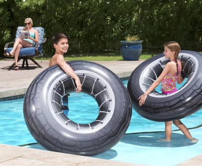 Bestway Inflatable 1.19m High Velocity Tire Tube Pool Float-Home &amp; Garden > Pool &amp; Accessories > Pool Toys &amp; Inflatables-PEROZ Accessories