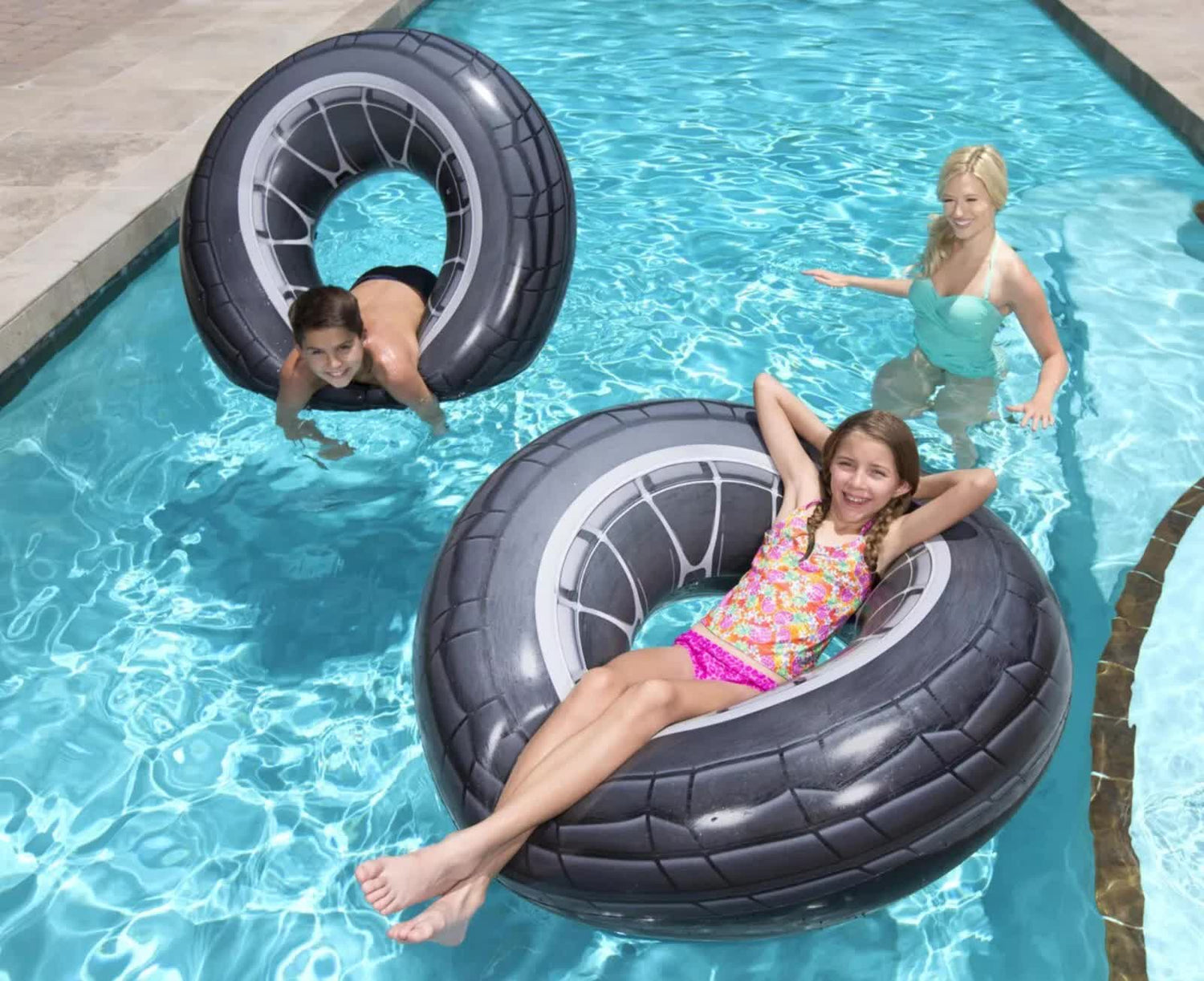Bestway Inflatable 1.19m High Velocity Tire Tube Pool Float-Home &amp; Garden > Pool &amp; Accessories > Pool Toys &amp; Inflatables-PEROZ Accessories