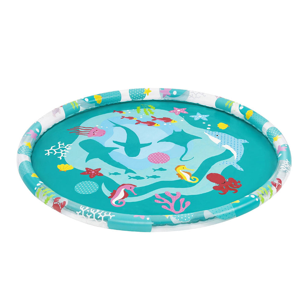 Bestway Kids Inflatable Pad Round Splash Pool Sprinkler Spray Toys Marine 165cm-Home &amp; Garden &gt; Pool &amp; Accessories &gt; Pool Toys &amp; Inflatables-PEROZ Accessories