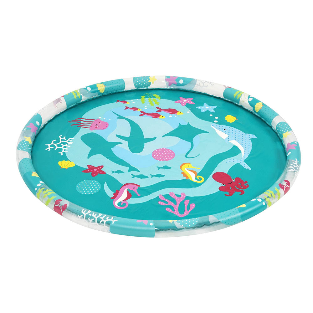 Bestway Kids Inflatable Pad Round Splash Pool Sprinkler Spray Toys Marine 165cm-Home &amp; Garden &gt; Pool &amp; Accessories &gt; Pool Toys &amp; Inflatables-PEROZ Accessories