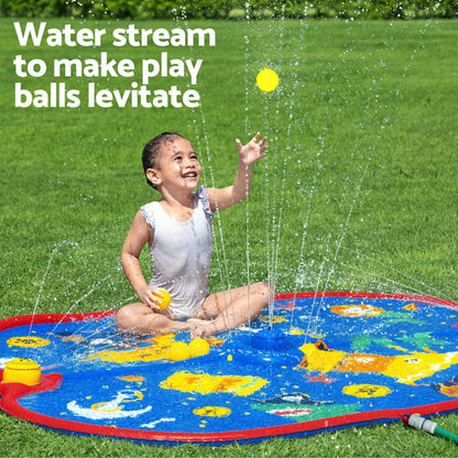 Bestway Kids Splash Pad Pool Sprinkler Spray Play Mat Water Fun Toys 170cm x140cm-Baby &amp; Kids > Baby &amp; Kid&