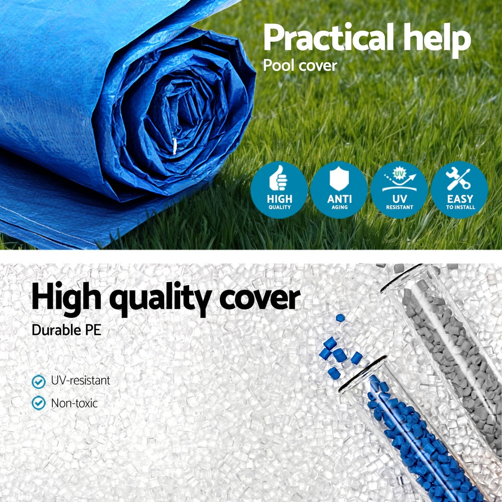 Bestway Pool Cover 264x174cm Rectangle Swimming Pool PE Shelter Fits 259x170cm Pools-Home &amp; Garden > Pool &amp; Accessories > Swimming Pools-PEROZ Accessories