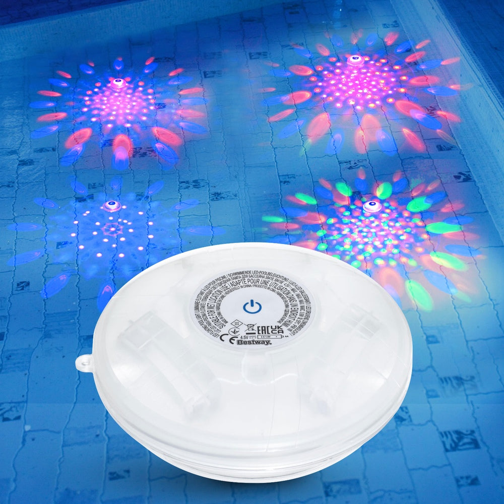 Bestway Pool Float Lamp LED Lights 7 Modes Multi Color Lamps For Pools-Home &amp; Garden > Pool &amp; Accessories > Swimming Pools-PEROZ Accessories