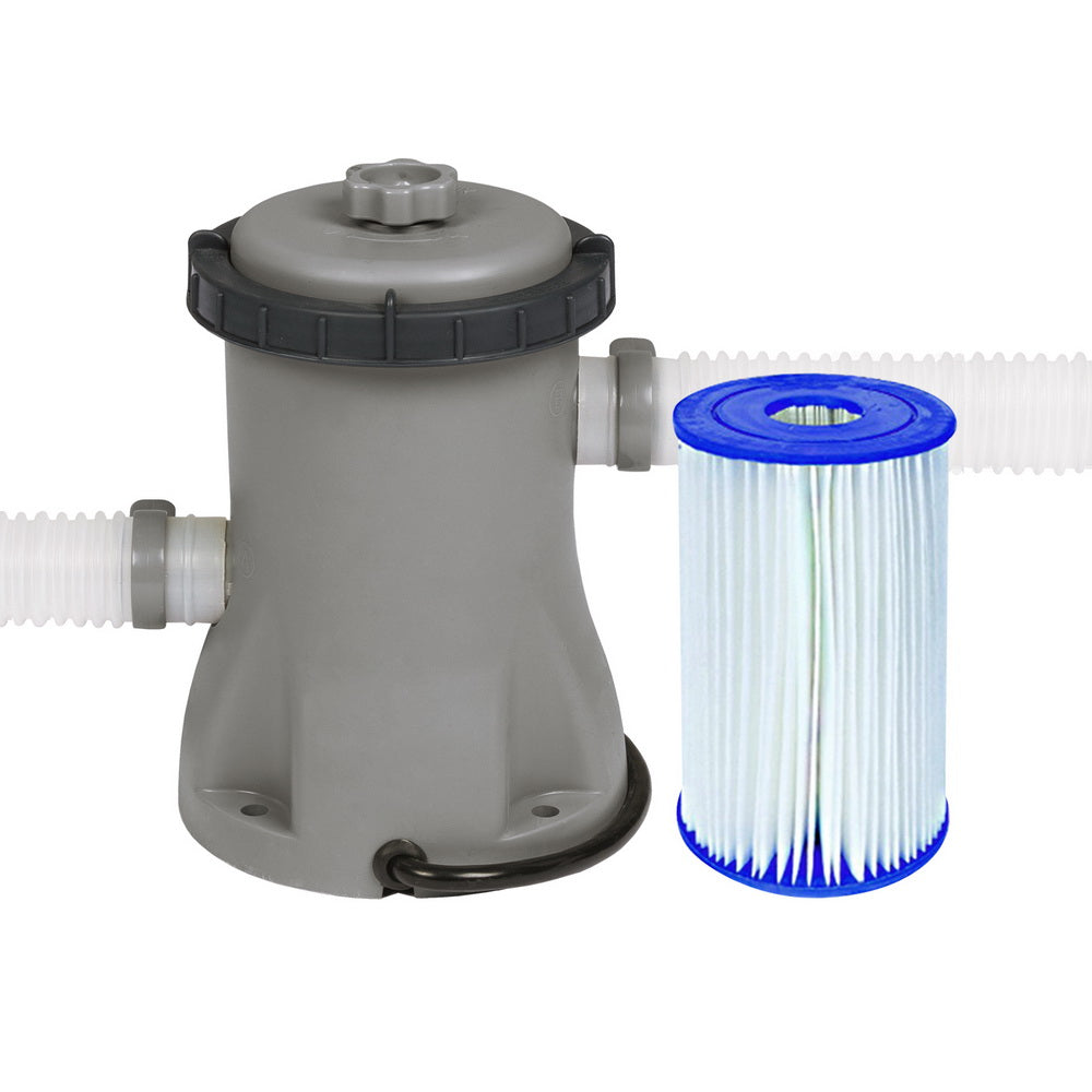 Bestway Pool Pump Cartridge Filter 330GPH 1249L/H Flowclear™ Filters Cleaner-Tools &gt; Pumps &gt; Pool Pumps-PEROZ Accessories
