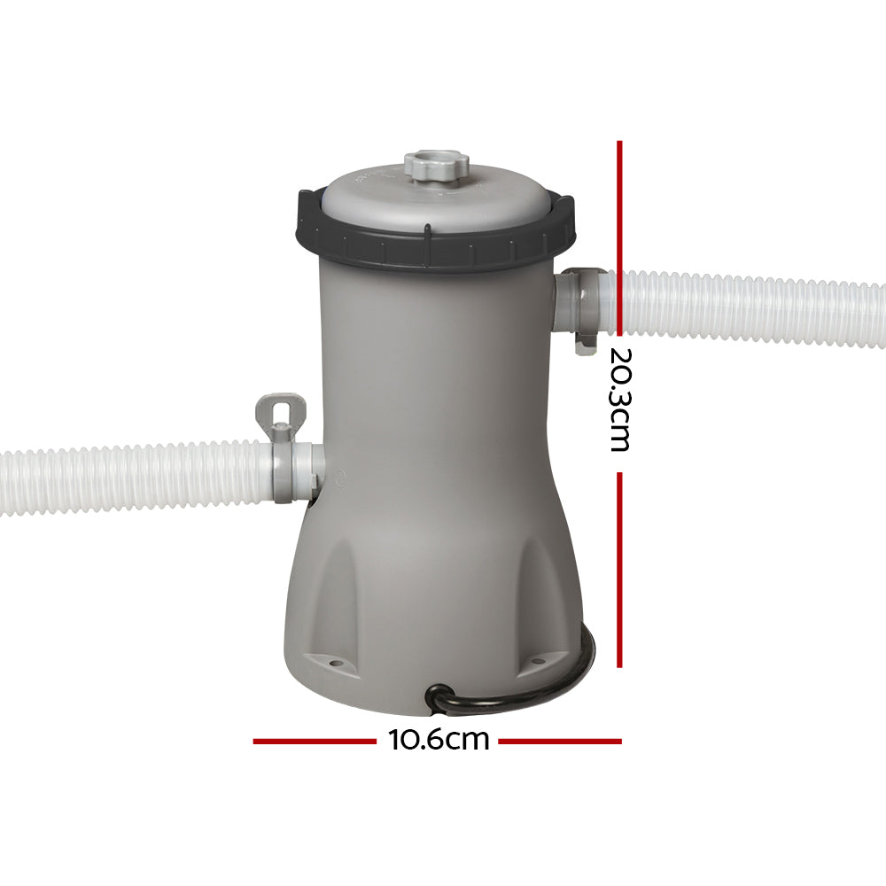 Bestway Pool Pump Cartridge Filter 800GPH 3028L/H Flowclear Filters Cleaner-Tools > Pumps > Pool Pumps-PEROZ Accessories