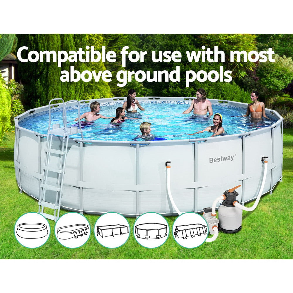 Bestway Pool Pump Sand Filter 2200GPH 8327L/H Pools Flowclear Filters-Home &amp; Garden > Pool &amp; Accessories > Swimming Pools-PEROZ Accessories