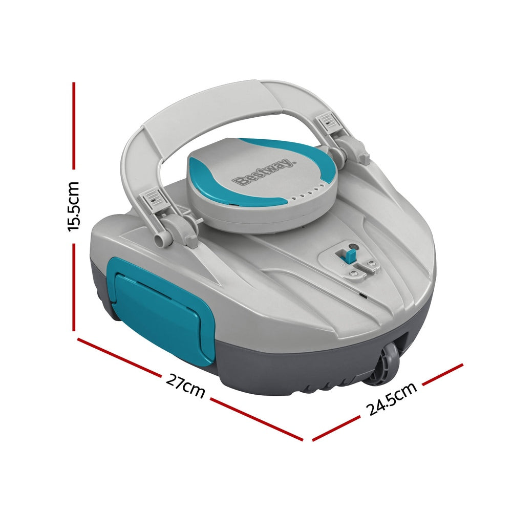Bestway Robotic Pool Cleaner Cordless Automatic Robot Clean Swimming Pools Floor-Home &amp; Garden > Pool &amp; Accessories > Pool Sweeps &amp; Vacuums-PEROZ Accessories