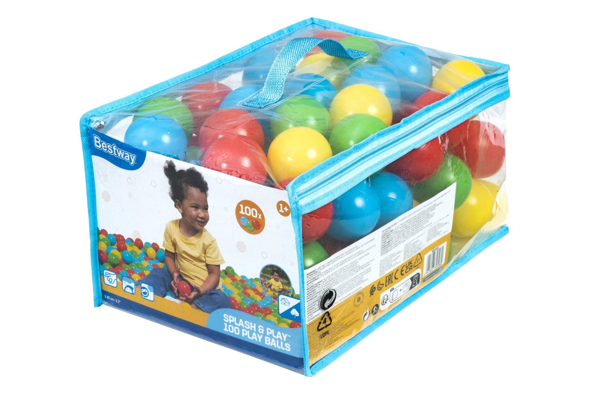 Bestway SPLASH &amp; PLAY 100 PLAY BALLS-Home &amp; Garden > Pool &amp; Accessories > Pool Toys &amp; Inflatables-PEROZ Accessories