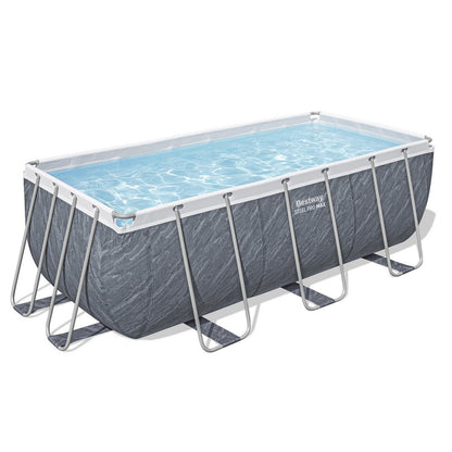 Bestway Swimming Pool 412x201x122cm Steel Frame Pool Set w/Pump Ladder-Home &amp; Garden > Pool &amp; Accessories > Swimming Pools-PEROZ Accessories