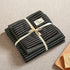 Black 4-Piece Cotton Bedding Set - Fits 1.5m/1.8m Beds (Duvet Cover 200x230cm, Bed Sheet 230x250cm)-Home & Garden > Bedding > Duvet Covers-PEROZ Accessories