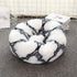Black-white 50cm Cozy Round Pet Bed - Plush Cat & Dog Bed with Non-Slip Base, Machine Washable-Pet Care > Dog Supplies > Dog Beds-PEROZ Accessories
