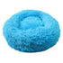 Blue 50cm Cozy Round Pet Bed - Plush Cat & Dog Bed with Non-Slip Base, Machine Washable-Pet Care > Dog Supplies > Dog Beds-PEROZ Accessories