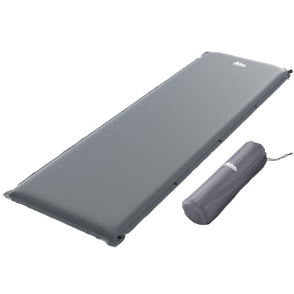 Weisshorn Self Inflating Mattress Camping Sleeping Mat Air Bed Pad Single Grey-Mattresses-PEROZ Accessories