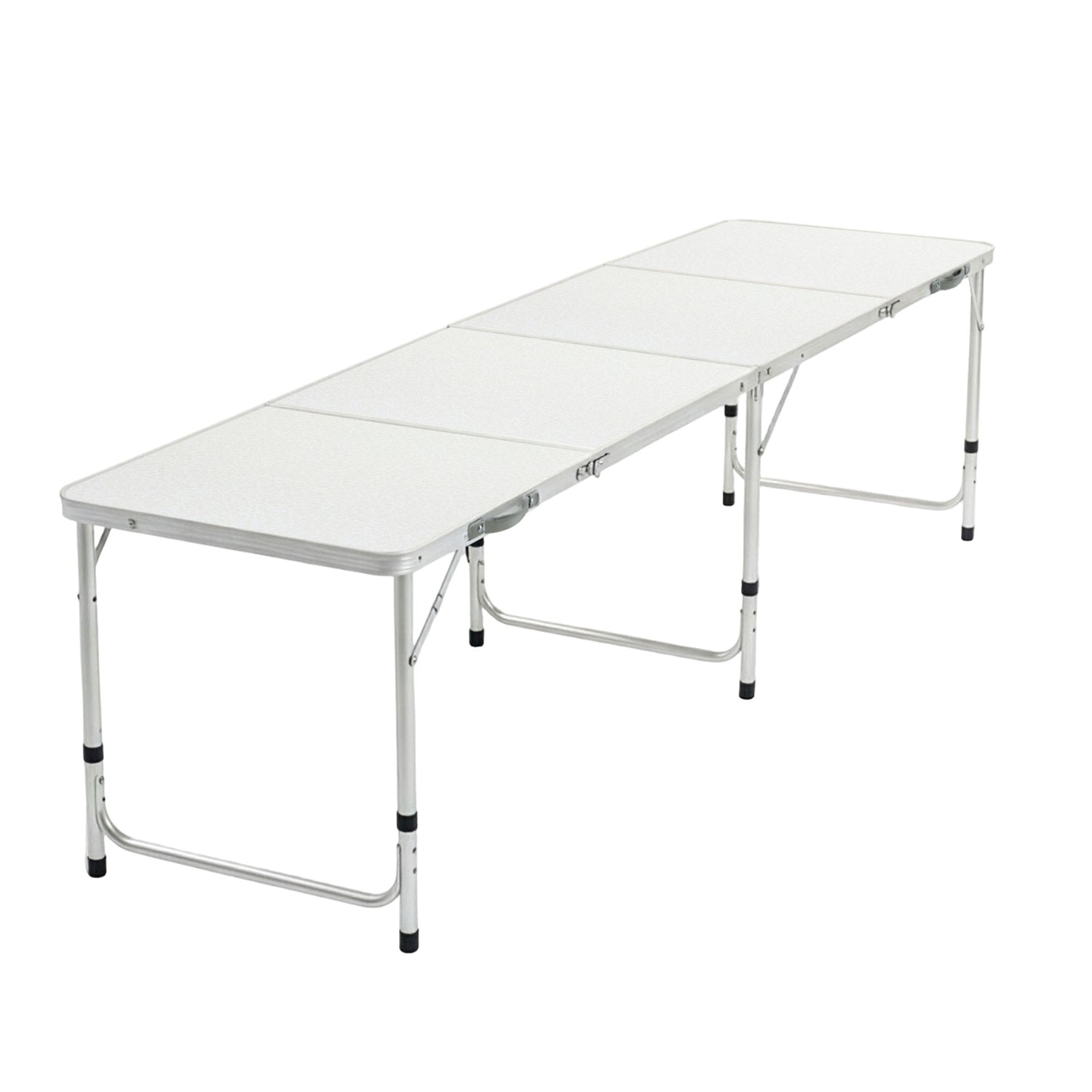 Weisshorn Folding Camping Table 240CM Portable Outdoor Picnic BBQ Aluminium Desk