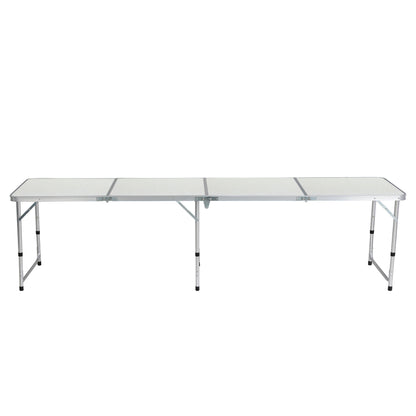 Weisshorn Folding Camping Table 240CM Portable Outdoor Picnic BBQ Aluminium Desk