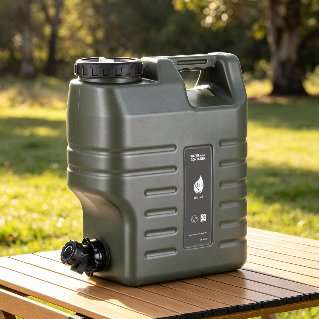 Weisshorn12L Water Container Jerry Can Bucket Camping Outdoor Storage Tank-Outdoor Recreation > Camping > Portable Toilets &amp; Showers-PEROZ Accessories